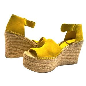 Marc Fisher Yellow Wedges